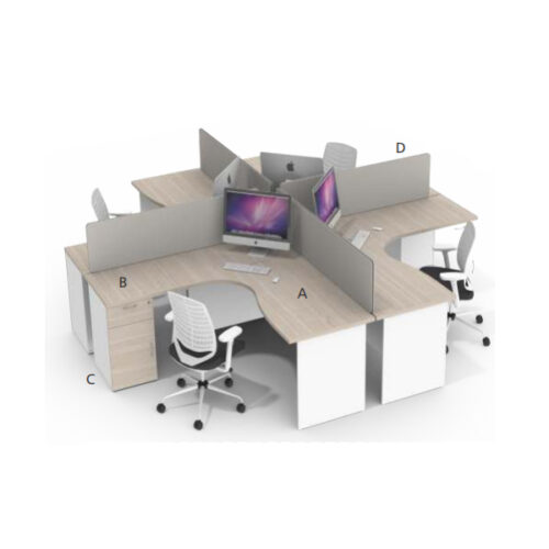 InTen Cluster Desking