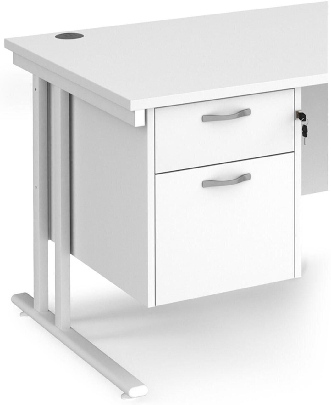 Pedestal 2 Drawer Fixed - Image 2