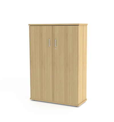 Bookcase 3 Tier with Doors - Image 4