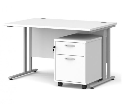 Urban Desk Cantilever 2 Drawer Mobile Pedestal
