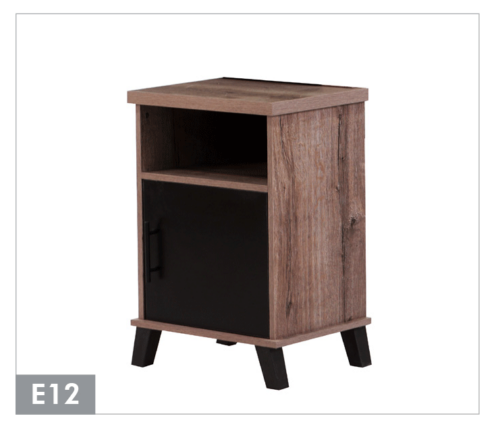 Ebony 1 Door Open Pedestal