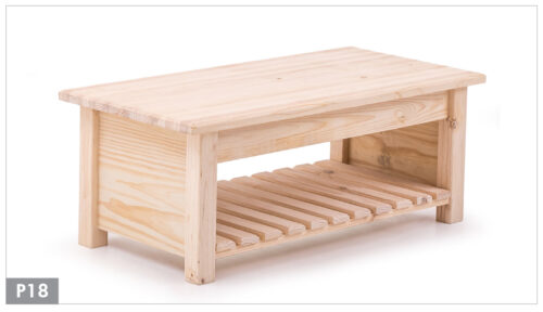 Coffee Table With Slatted Shelf